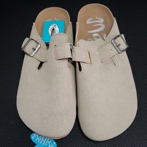 Mad Love Tina Microsuede Slip On Clogs